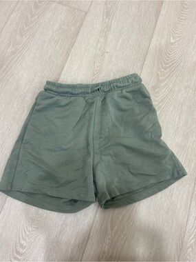 H&M Olive Green Athletic Elastic-Waist Shorts